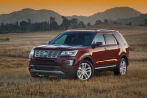 Stunning Ford Explorer Cruising The Road Wallpaper