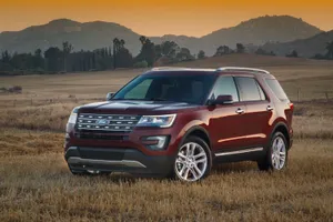 Stunning Ford Explorer Cruising The Road Wallpaper