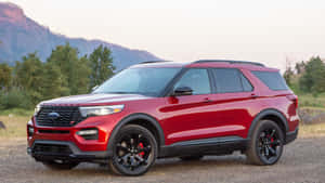 Stunning Ford Explorer Dominating The Off-road Terrain Wallpaper