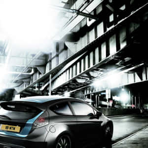 Stunning Ford Fiesta In Action Wallpaper