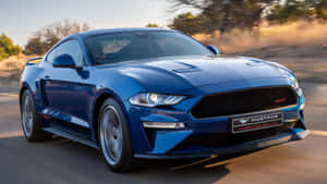 Stunning Ford Mustang California Special Cruising On The Road Wallpaper