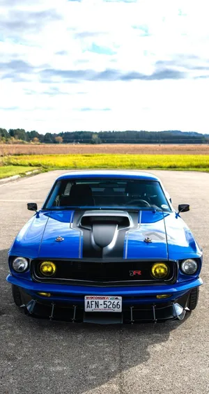 Stunning Ford Mustang Mach 1 In Action Wallpaper