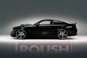 Stunning Ford Mustang Roush In Action Wallpaper