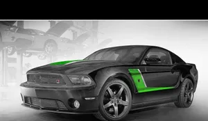 Stunning Ford Mustang Roush In Action Wallpaper