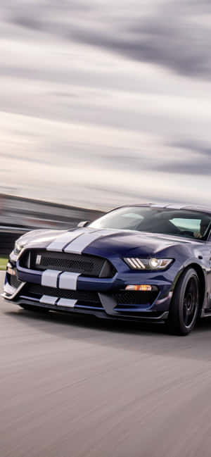 Stunning Ford Mustang Shelby Gt350 In Action Wallpaper