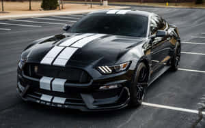 Stunning Ford Mustang Shelby Gt350 In Action Wallpaper