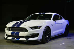 Stunning Ford Mustang Shelby Gt350 In Action Wallpaper
