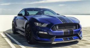 Stunning Ford Mustang Shelby Gt350 In Action Wallpaper