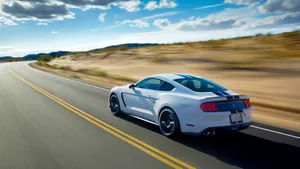 Stunning Ford Mustang Shelby Gt350 On Display Wallpaper