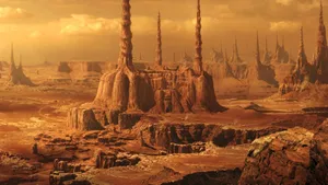 Stunning Geonosis Landscape In High Definition Wallpaper