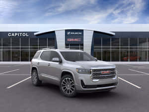 Stunning Gmc Acadia On The Road Wallpaper