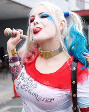 Stunning Harley Quinn Cosplay Wallpaper