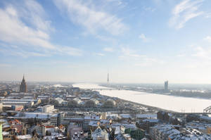 Stunning Horizon Of Riga Wallpaper