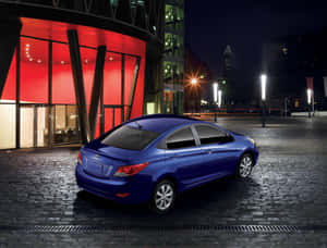 Stunning Hyundai Accent In Action Wallpaper