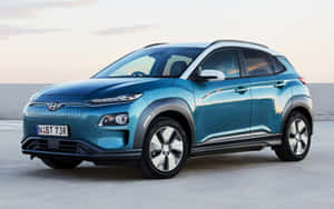 Stunning Hyundai Kona In Scenic Landscape Wallpaper