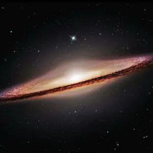 Stunning Image Of The Sombrero Galaxy In The Night Sky Wallpaper