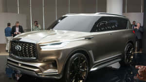 Stunning Infiniti Qx80 Luxury Suv In Action Wallpaper