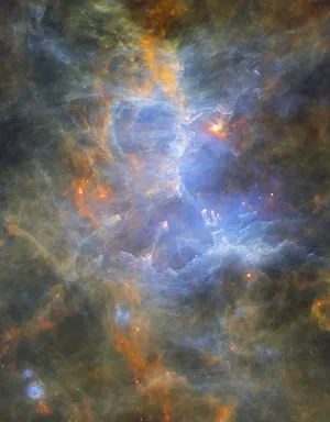 Stunning Interstellar Cloud In Outer Space Wallpaper