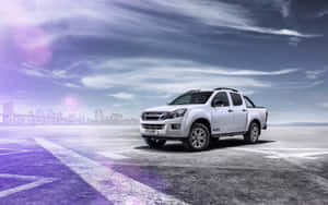 Stunning Isuzu Truck On Scenic Road Wallpaper