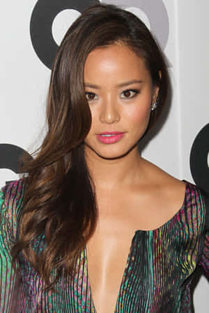 Stunning Jamie Chung Striking A Pose Wallpaper