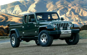 Stunning Jeep Gladiator On An Off-road Adventure Wallpaper