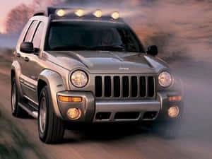 Stunning Jeep Liberty In Action Wallpaper