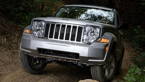 Stunning Jeep Liberty On An Off-road Adventure Wallpaper