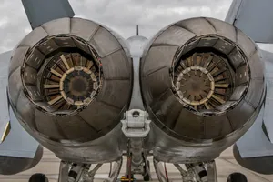 Stunning Jet Engine In Motion Wallpaper