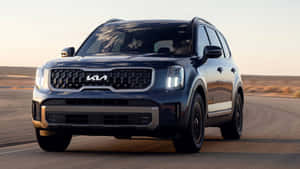 Stunning Kia Telluride In Nature Wallpaper