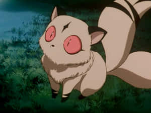 Stunning Kirara Relaxing In A Magical Forest Wallpaper