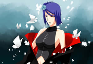 Stunning Konan Showcasing Her Power And Fierceness In A Striking Pose. Wallpaper