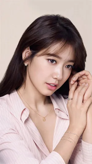 Stunning Korean Actress Park Shin Hye For Agatha Paris Wallpaper