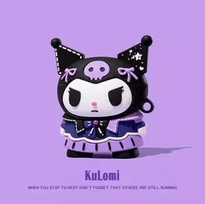 Stunning Kuromi Fanart On Aesthetic Purple Background Wallpaper