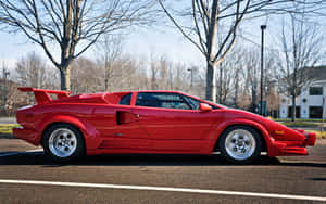 Stunning Lamborghini Countach In Action Wallpaper