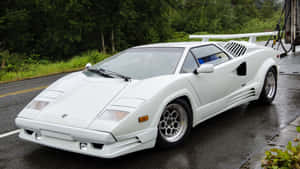 Stunning Lamborghini Countach In Its Iconic Glory Wallpaper