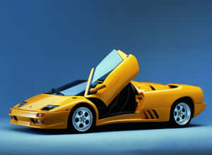 Stunning Lamborghini Diablo In Action Wallpaper