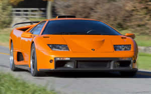 Stunning Lamborghini Diablo In Action Wallpaper