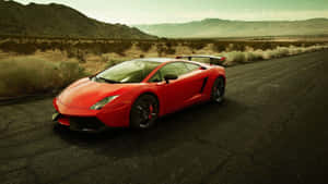 Stunning Lamborghini Gallardo In Motion Wallpaper