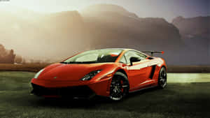 Stunning Lamborghini Gallardo In Motion Wallpaper