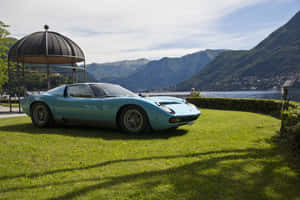 Stunning Lamborghini Miura In Motion Wallpaper