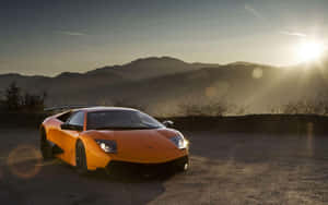 Stunning Lamborghini Murciélago In Action Wallpaper