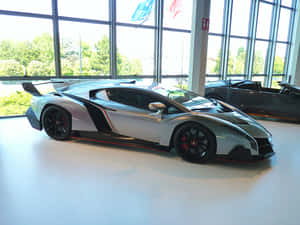 Stunning Lamborghini Sesto Elemento On Display Wallpaper