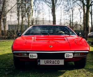 Stunning Lamborghini Urraco On The Road Wallpaper