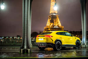 Stunning Lamborghini Urus In Action Wallpaper