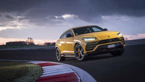 Stunning Lamborghini Urus In Motion Wallpaper