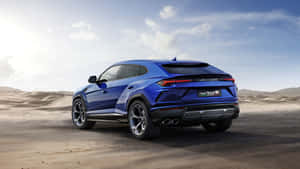 Stunning Lamborghini Urus On The Road Wallpaper