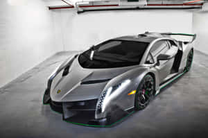 Stunning Lamborghini Veneno On A Racetrack Wallpaper