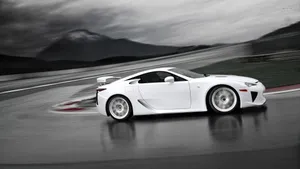 Stunning Lexus Lfa On The Road Wallpaper