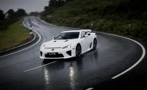 Stunning Lexus Lfa Showcasing Its Sleek Design And Powerful Presence Wallpaper
