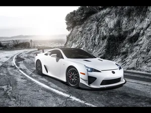 Stunning Lexus Lfa Sports Car In Action Wallpaper